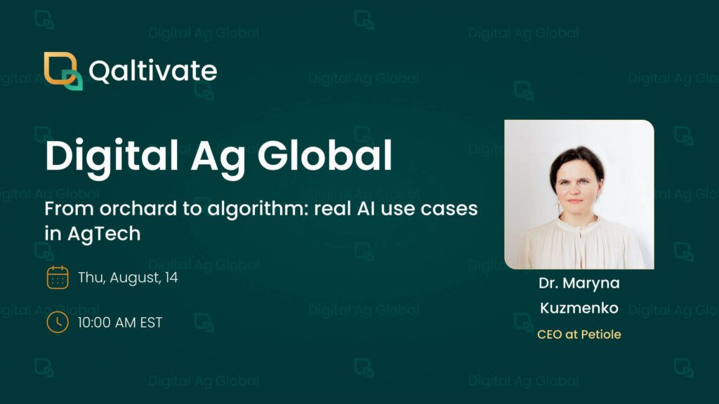 ai applications in agriculture, qaltivate